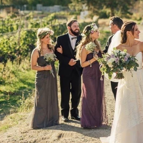 JENNY woo collection grey bridesmaids dress - Picture 5 of 6